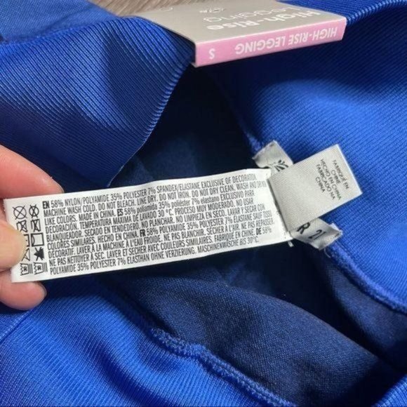 Forever 21 Royal Blue Yoga Pants Seamless Work out Leggings size S, M - Picture 6 of 9